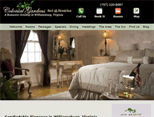 Tablet Screenshot of colonial-gardens.com